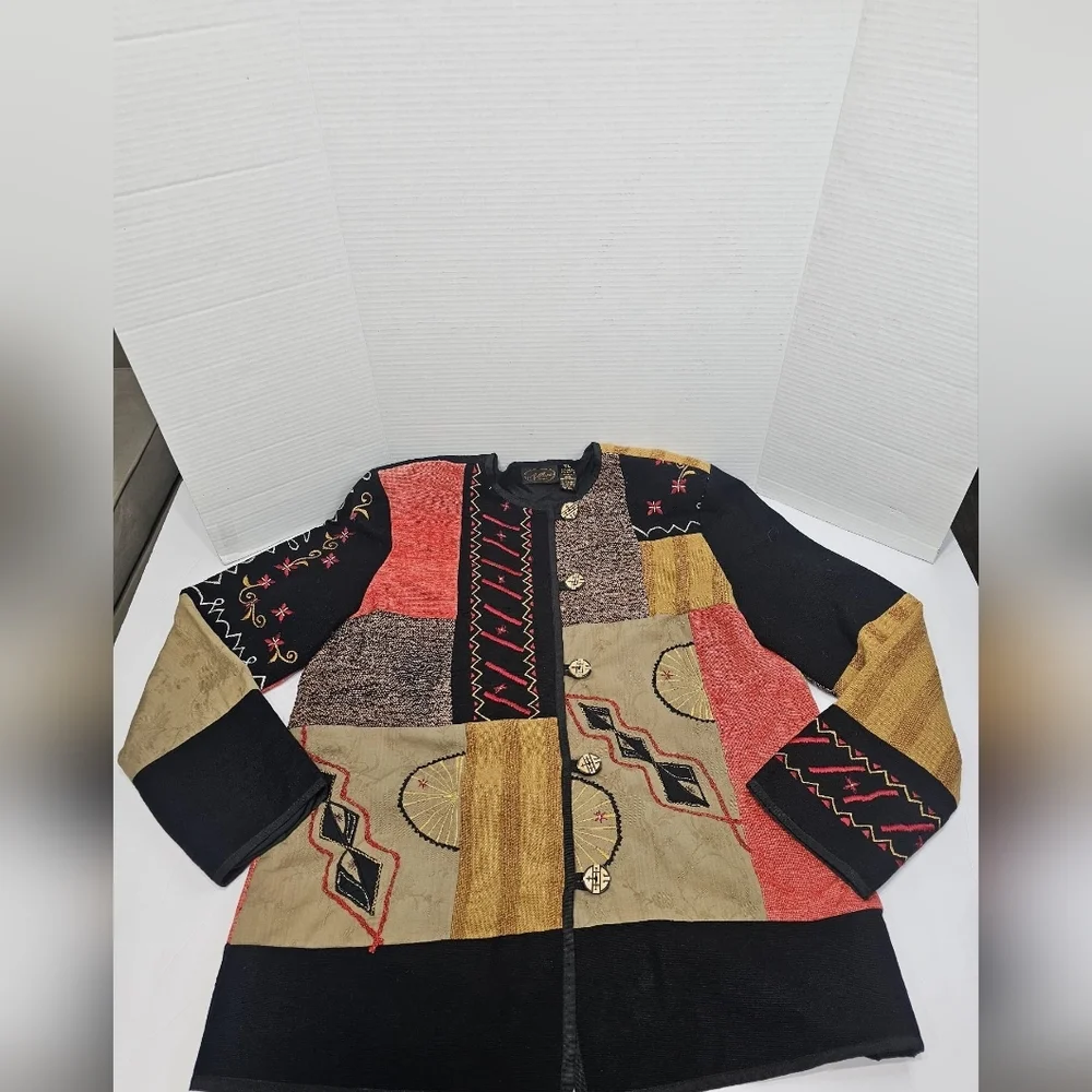 Colorful Patchwork Jacket - Picture 2 of 10